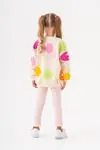 2-5 Yaş Love Colors Kız Çocuk Taytlı Takım -Pembe