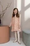 4-12 Yaş Special Design Love Kız Çocuk Elbise -Pembe-