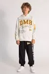9-14 Yaş Sport Cool Erkek Çocuk Eşofman Takım -Krem-