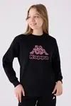 5-16 Yaş KAPPA Kız Çocuk Sweat -Siyah-