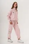 9-15 Yaş Ribbon Italy Design Kız Çocuk Takım -Pembe