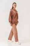 8-15 Yaş Premium Velvet Kız Çocuk Takım -Mocha-
