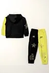 4-8 Yaş Cool Design Premium Kız Çocuk Takım -Siyah/Sarı-