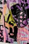 7-12 Yaş Grafiti Colors Kız Çocuk Su İtici Yağmurluk -Pembe-