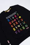 3-10 Yaş Lisanslı Haribo Unısex Çocuk Sweat -Siyah-