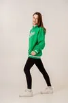 9-15 Yaş Unıque Strong Kız Çocuk -Sweatshırt -Benetton Yeşil-