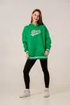 9-15 Yaş Unıque Strong Kız Çocuk -Sweatshırt -Benetton Yeşil-