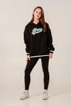 9-15 Yaş Unıque Strong Kız Çocuk Sweatshırt -Siyah-