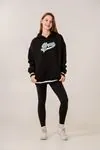 9-15 Yaş Unıque Strong Kız Çocuk Sweatshırt -Siyah-