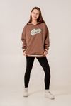 9-15 Yaş Unıque Strong Kız Çocuk Sweatshırt -Modern Latte-