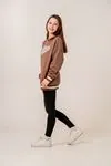 9-15 Yaş Unıque Strong Kız Çocuk Sweatshırt -Modern Latte-
