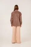 8-15 Yaş Premium Velvet Cotto Kız Çocuk Takım -Mocha-