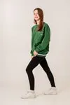 9-15 Yaş Champ Unıque Kız Çocuk Sweat -Benetton Yeşil-