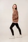 9-15 Yaş Champ Unıque Kız Çocuk Sweat -Modern Latte-
