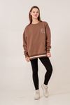 9-15 Yaş Champ Unıque Kız Çocuk Sweat -Modern Latte-