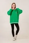 9-15 Yaş Champ Unıque Kız Çocuk Sweat -Yeşil-