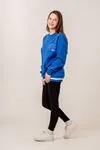 9-15 Yaş Champ Unıque Kız Çocuk Sweat -Saks Mavisi-