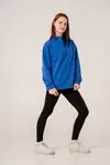 9-15 Yaş Fabulous Cool Kız Çocuk Sweat -Saks Mavisi-