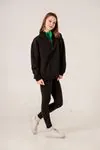 9-15 Yaş Fabulous Cool Kız Çocuk Sweat -Siyah-
