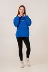9-15 Yaş Unıque Cool Kız Çocuk Sweatshırt -Saks Mavisi-