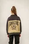 8-12 Yaş Amazing Team Kız Çocuk Bomber Ceket -Modern Haki-