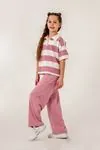 8-12 Yaş Line Mussness Kız Çocuk Takım -Soft Pudra-