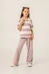 8-12 Yaş Line Mussness Kız Çocuk Takım -Lila-