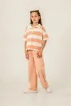 8-12 Yaş Line Mussness Kız Çocuk Takım -Modern Somon-