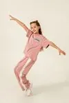 8-12 Yaş New Vibe Kız Çocuk Takım -Soft Pudra-