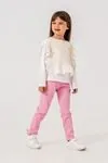 6-9 Yaş Butterfly Kız Çocuk 3'Lü Takım -Pembe-