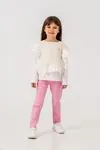 6-9 Yaş Butterfly Kız Çocuk 3'Lü Takım -Pembe-