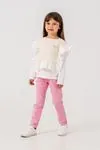 6-9 Yaş Butterfly Kız Çocuk 3'Lü Takım -Pembe-