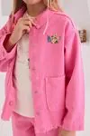 4-8 Yaş Flower Daisy Kız Çocuk 3'Lü Takım -Pembe-