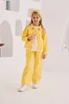 4-8 Yaş Love Bloom Kız Çocuk 3'Lü Takım -Sarı-