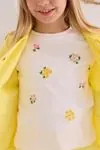 4-8 Yaş Jessica Fisto Kız Çocuk 3'Lü Takım -Sarı-