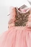2-5 Yaş Maude Lina Kız Çocuk Elbise-Pembe