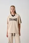 10-16 Yaş Feelıngs Premium  Kız Çocuk Takım-Bej