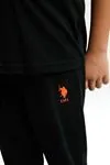 4-15 Yaş Lisanslı Us Polo ASSN Erkek Çocuk Takım-Siyah