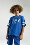 4-15 Yaş Lisanslı Us Polo ASSN Erkek Çocuk Takım-Saks