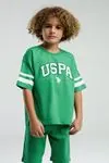 4-15 Yaş Lisanslı Us Polo ASSN Erkek Çocuk Takım-Benetton Yeşil
