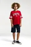 4-15 Yaş Lisanslı Us Polo ASSN Erkek Çocuk Takım-Kırmızı