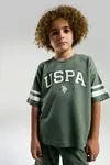 4-15 Yaş Lisanslı Us Polo ASSN Erkek Çocuk Takım-Yeşil