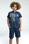 4-15 Yaş Lisanslı Us Polo ASSN Erkek Çocuk Takım-İndigo