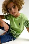 4-15 Yaş Lisanslı Us Polo ASSN Erkek Çocuk Takım-Yeşil