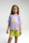 4-15 Yaş Lisanslı Us Polo ASSN Kız Çocuk Takım-Lila