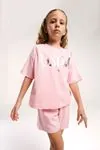 4-15 Yaş Lisanslı Us Polo ASSN Kız Çocuk Takım-Pembe