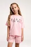 4-15 Yaş Lisanslı Us Polo ASSN Kız Çocuk Takım-Pembe
