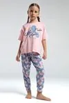 4-15 Yaş Lisanslı Us Polo ASSN Kız Çocuk Takım-Somon
