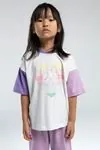 2-8 Yaş Love Colors Kız Çocuk Takım-Lila
