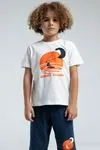 2-8 Yaş Sunset Chaser Erkek Çocuk Takım-Beyaz